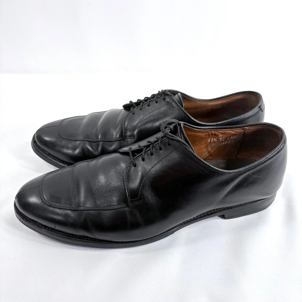 Allen Edmonds Split Toe Derby Black Leather Dress Shoes 11.5 B